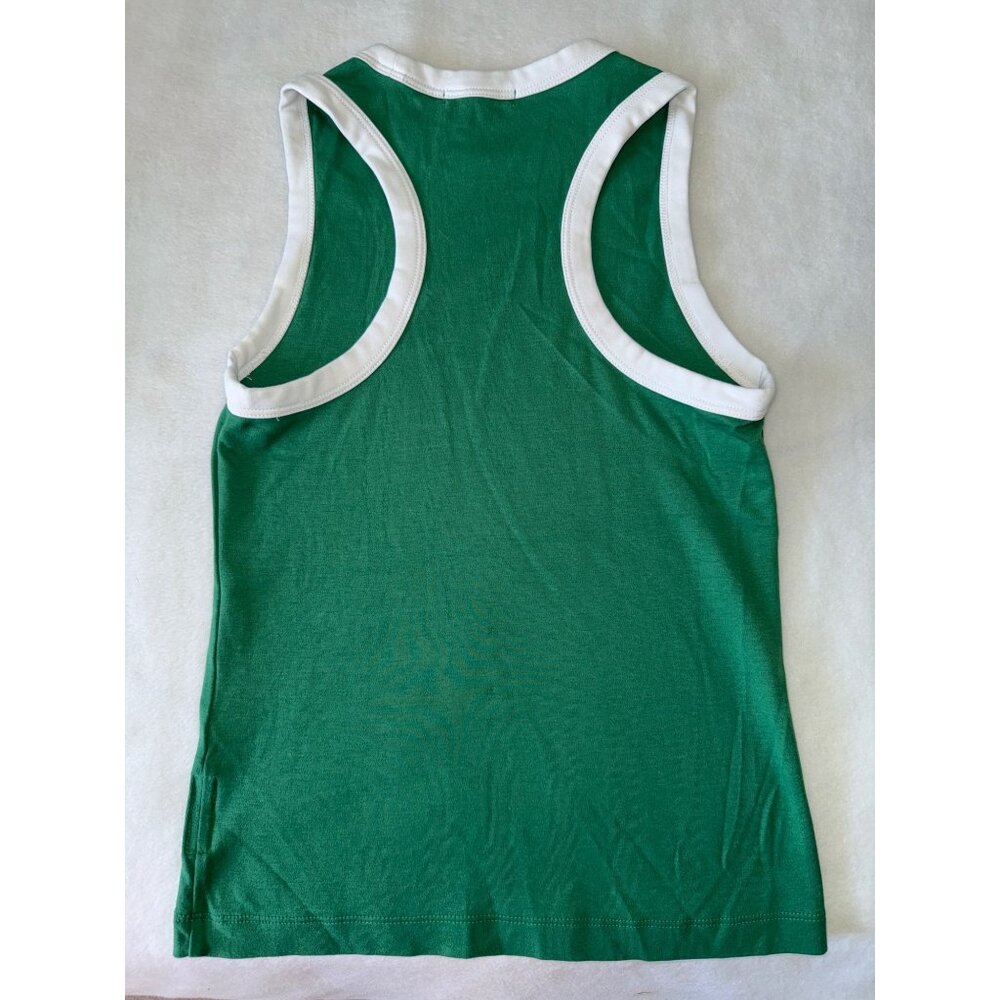 Rag & Bone Green White Racerback ringer Tank Top size Small - Picture 5 of 6